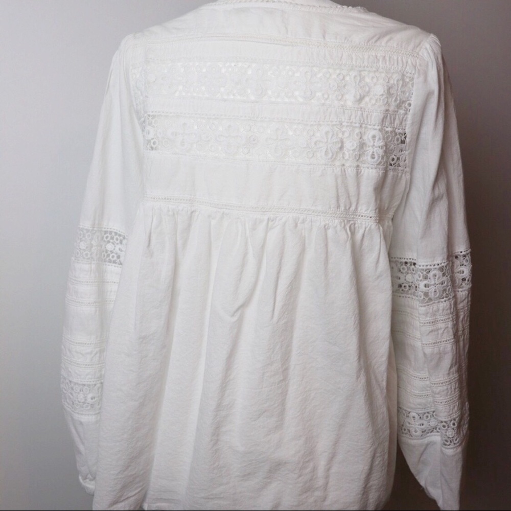 Eri + Ali White Anthropology Blouse - Picture 3 of 5